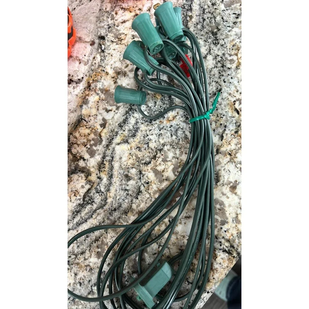 Vintage Halloween Blow Mold Pumpkins String Lights